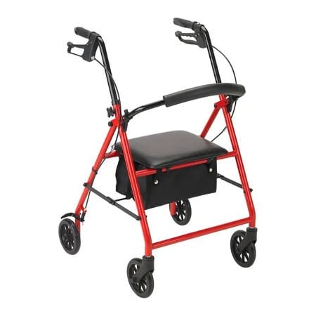 Dynarex Dynarex DynaGo Advantage Rollator, Red 10205